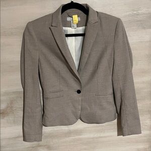 H&M Taupe Women's Single-Button Blazer